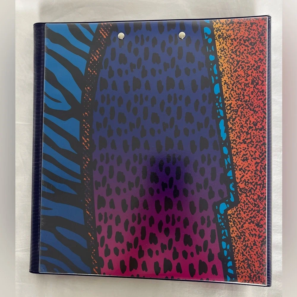 Trapper Keeper Leopard Animal Binder Retro 80s 90s Portfolio Folder Mead NEW
